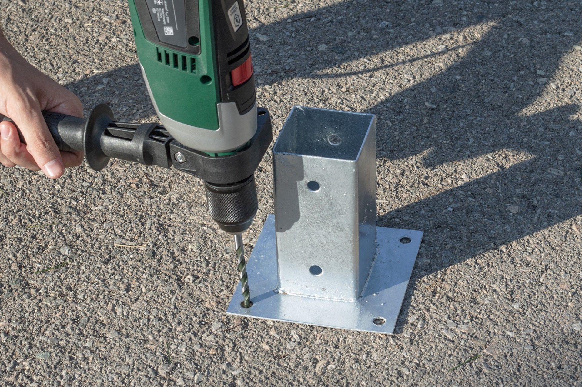 Base Metal P/ Poste 7x7cm