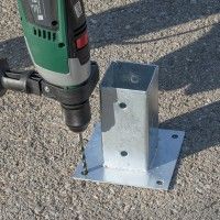Base Metal P/ Poste 7x7cm Base Metal P/ Poste 7x7cm