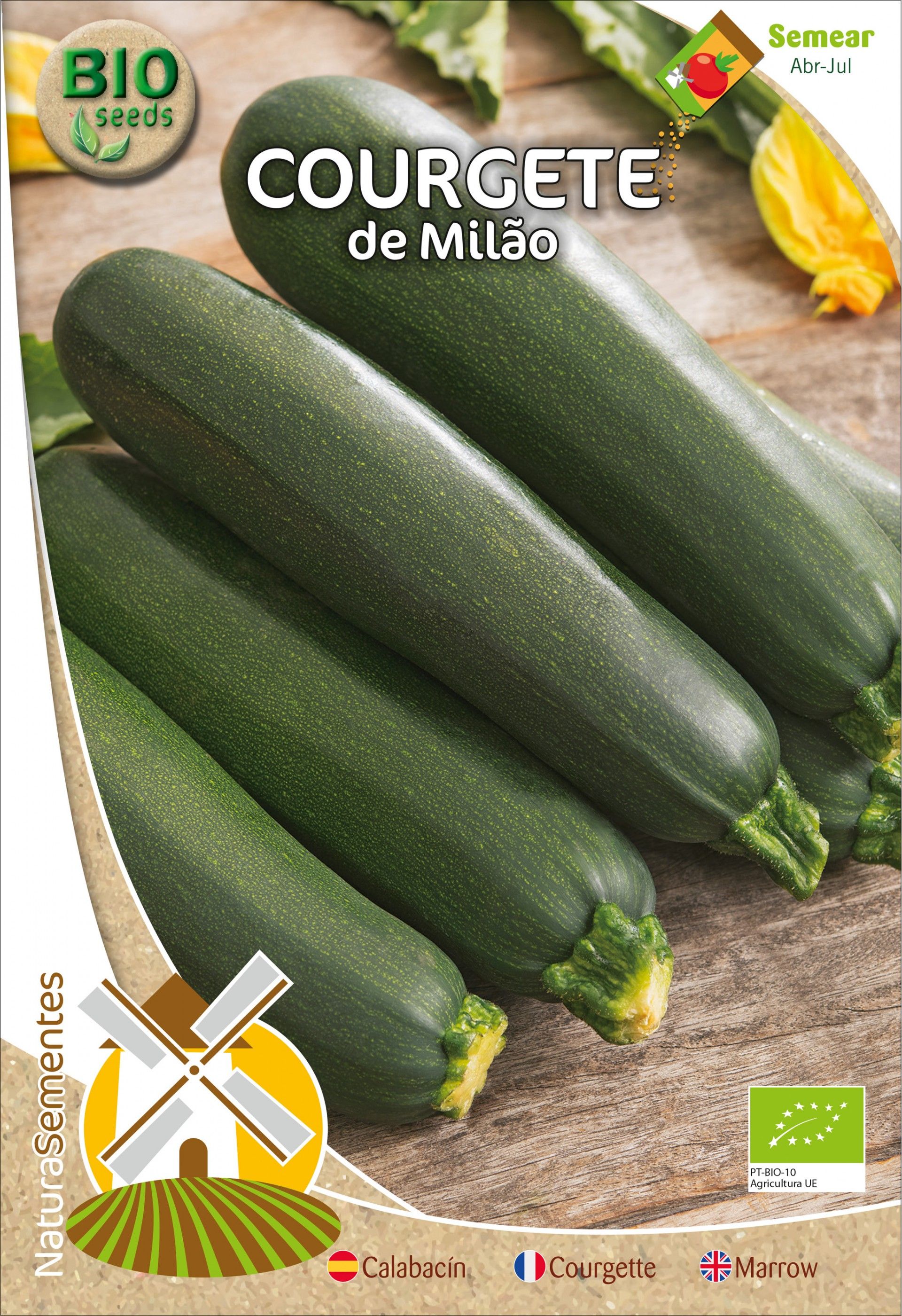 Courgete De Milão Bio