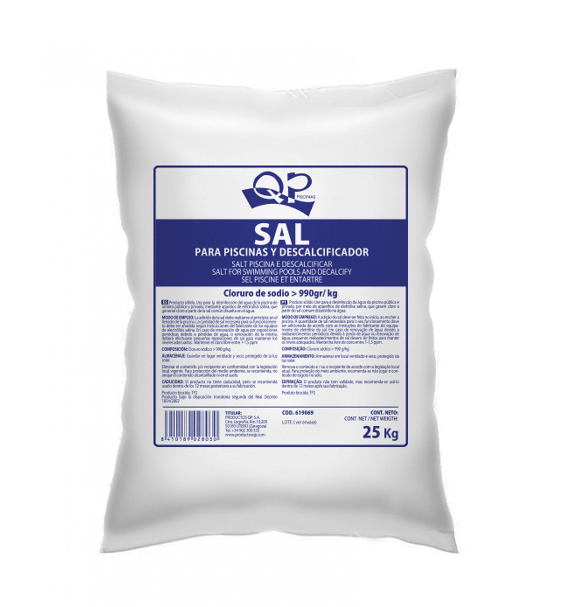 Sal Para Piscinas 25kg