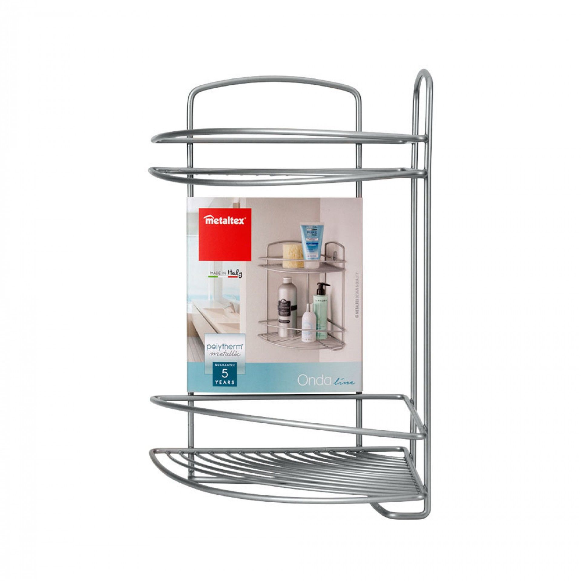 Estante Canto Onda 2 prateleiras 22x22x35cm