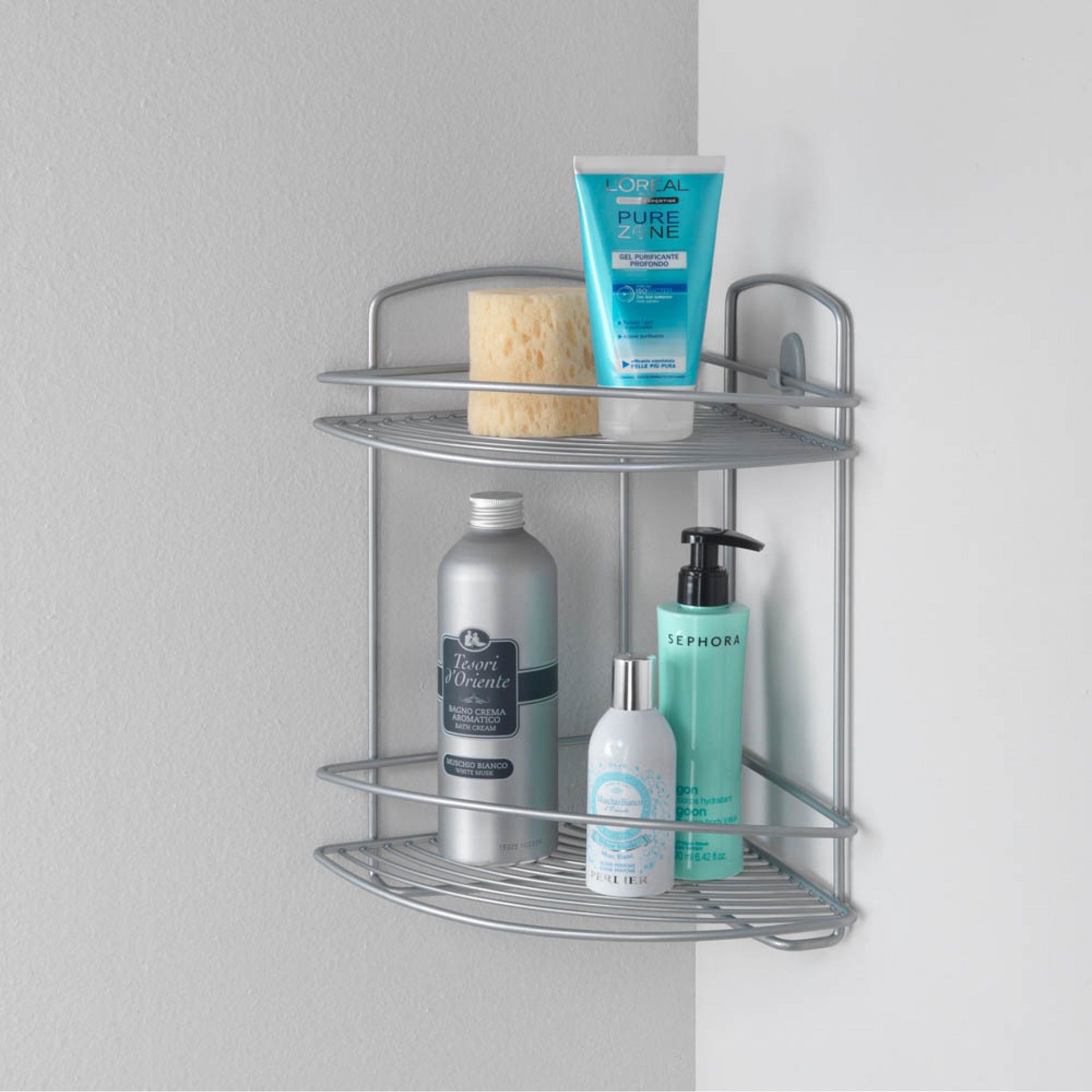 Estante Canto Onda 2 prateleiras 22x22x35cm