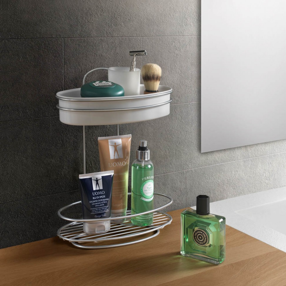 Estante Orbit 2 Prateleiras 26x13x35cm Estante Orbit 2 Prateleiras 26x13x35cm
