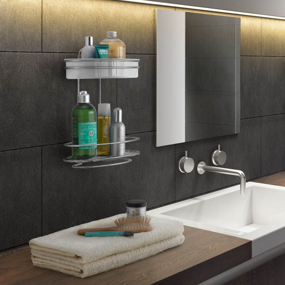 Estante Orbit 2 Prateleiras 26x13x35cm Estante Orbit 2 Prateleiras 26x13x35cm