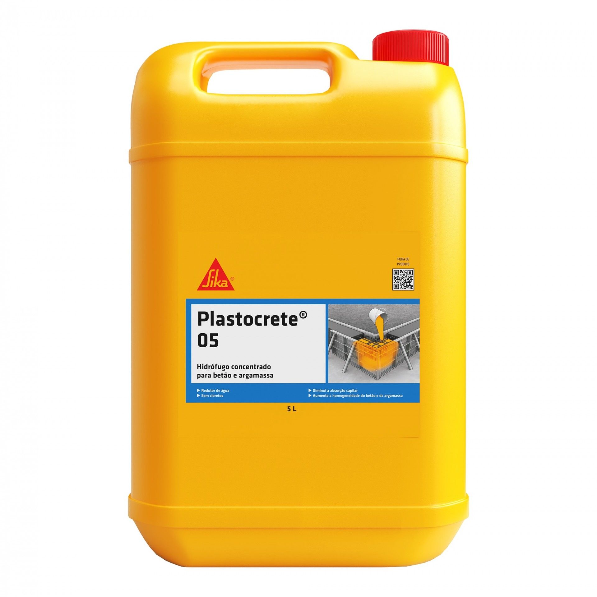 HIDRÓFUGO P/BETÃO PLASTOCRETE 05 5LT