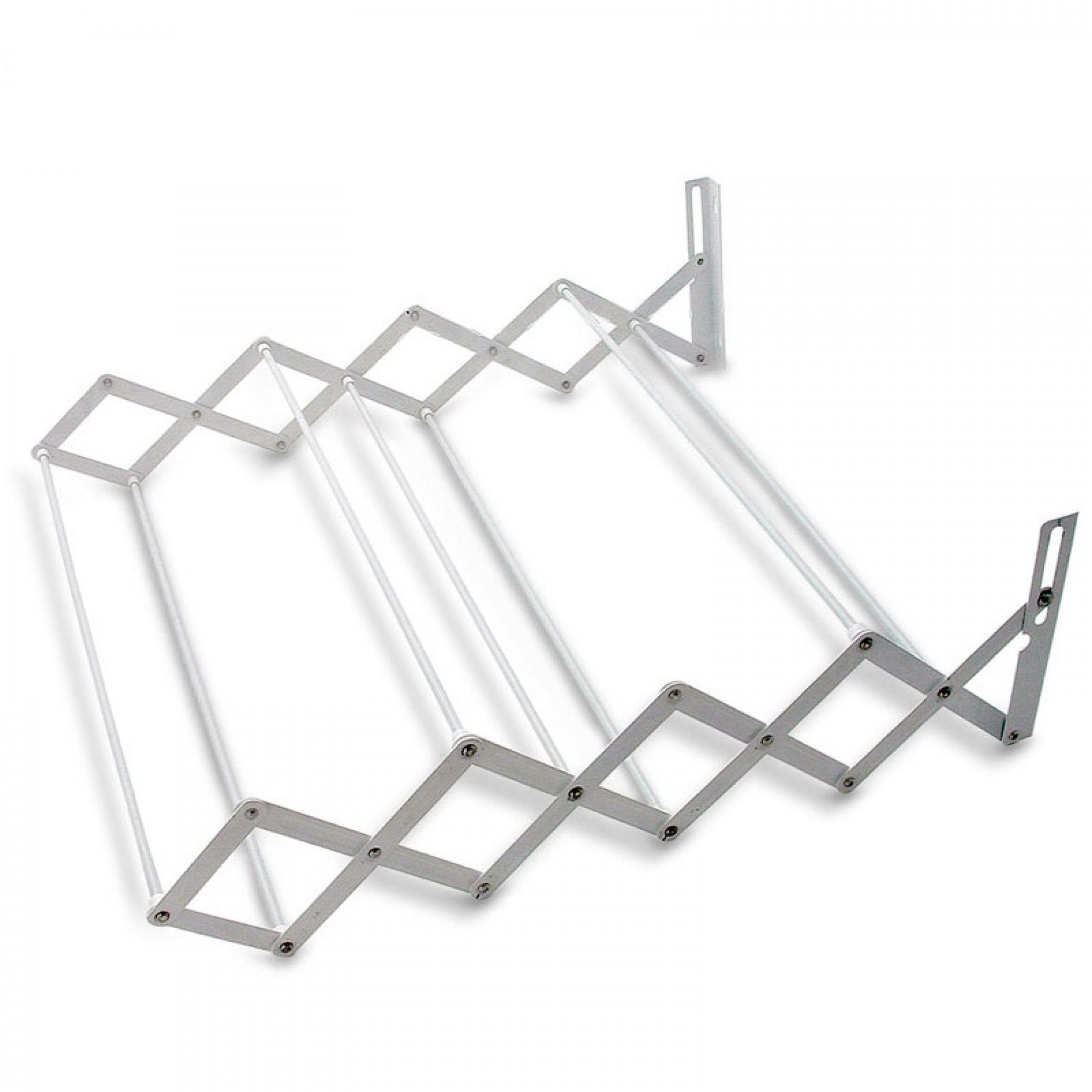 Estendal Acordeão 60cm Aço Lacado Branco