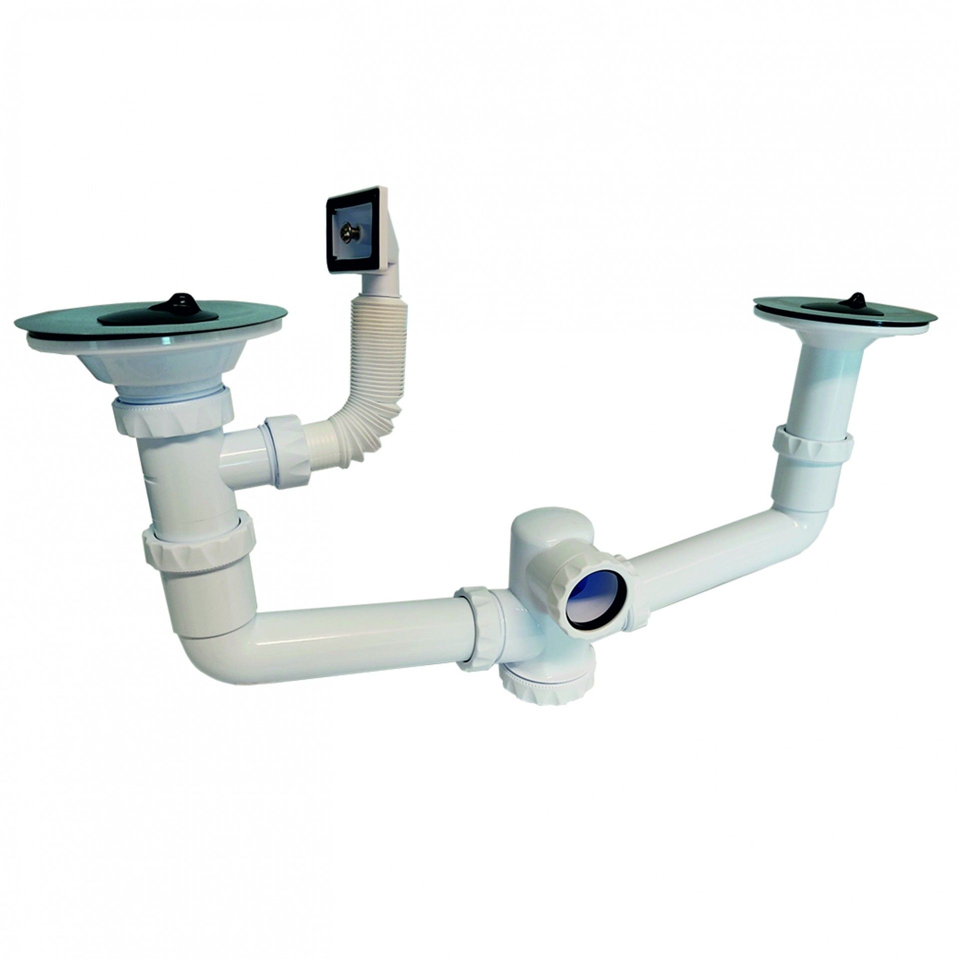 Sifão Banca Duplo 1"1/2 Ø115 Anti-Inundação