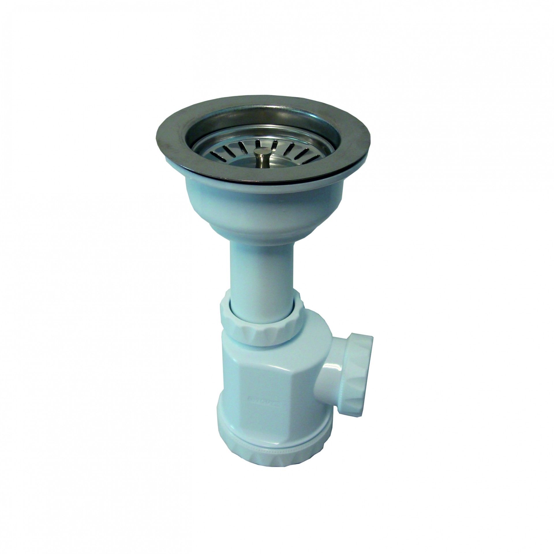 Sifão Banca 1" 1/2 Ø115 Cesto Inox