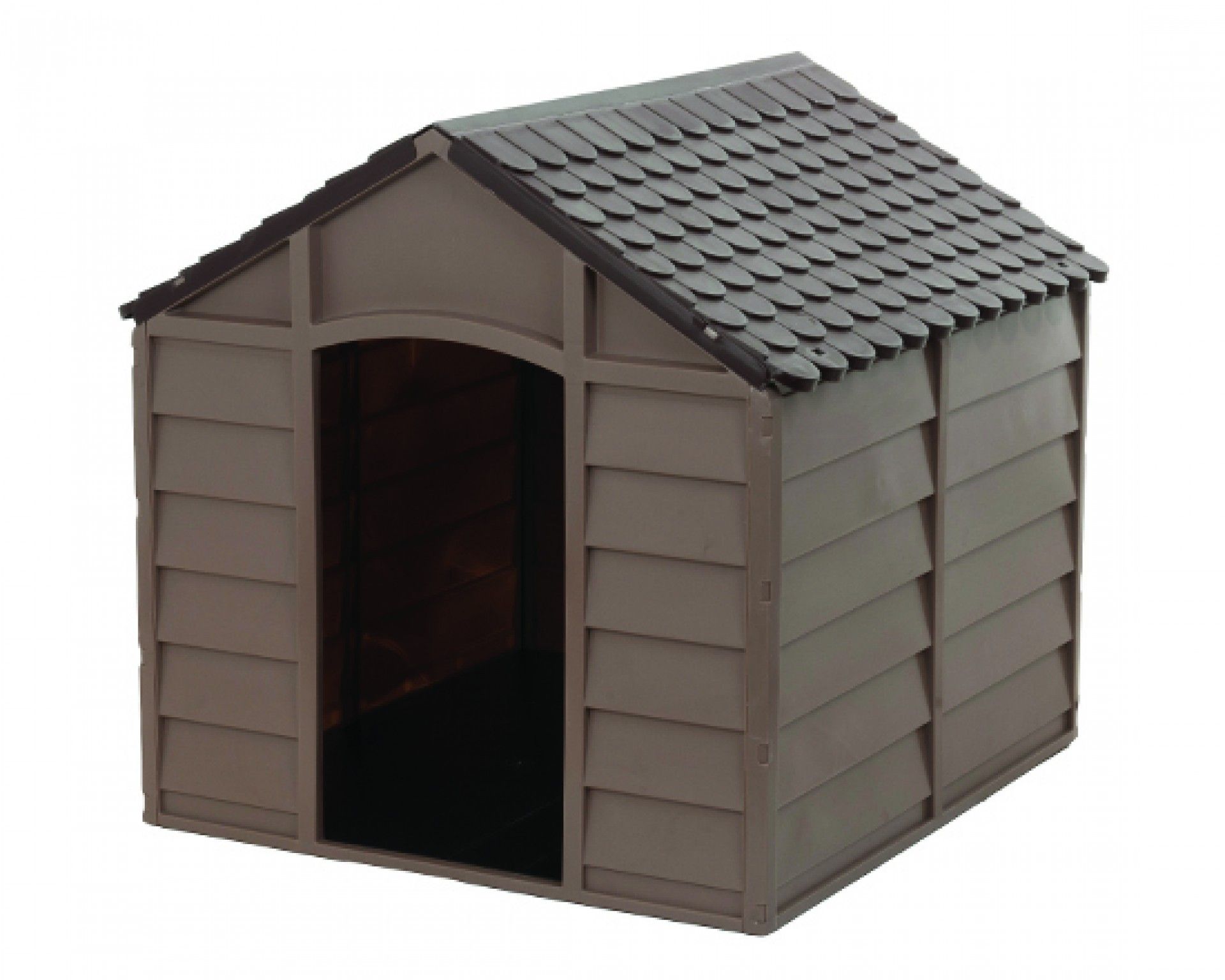 Casota Cão Pvc 71x71x68cm Castanho