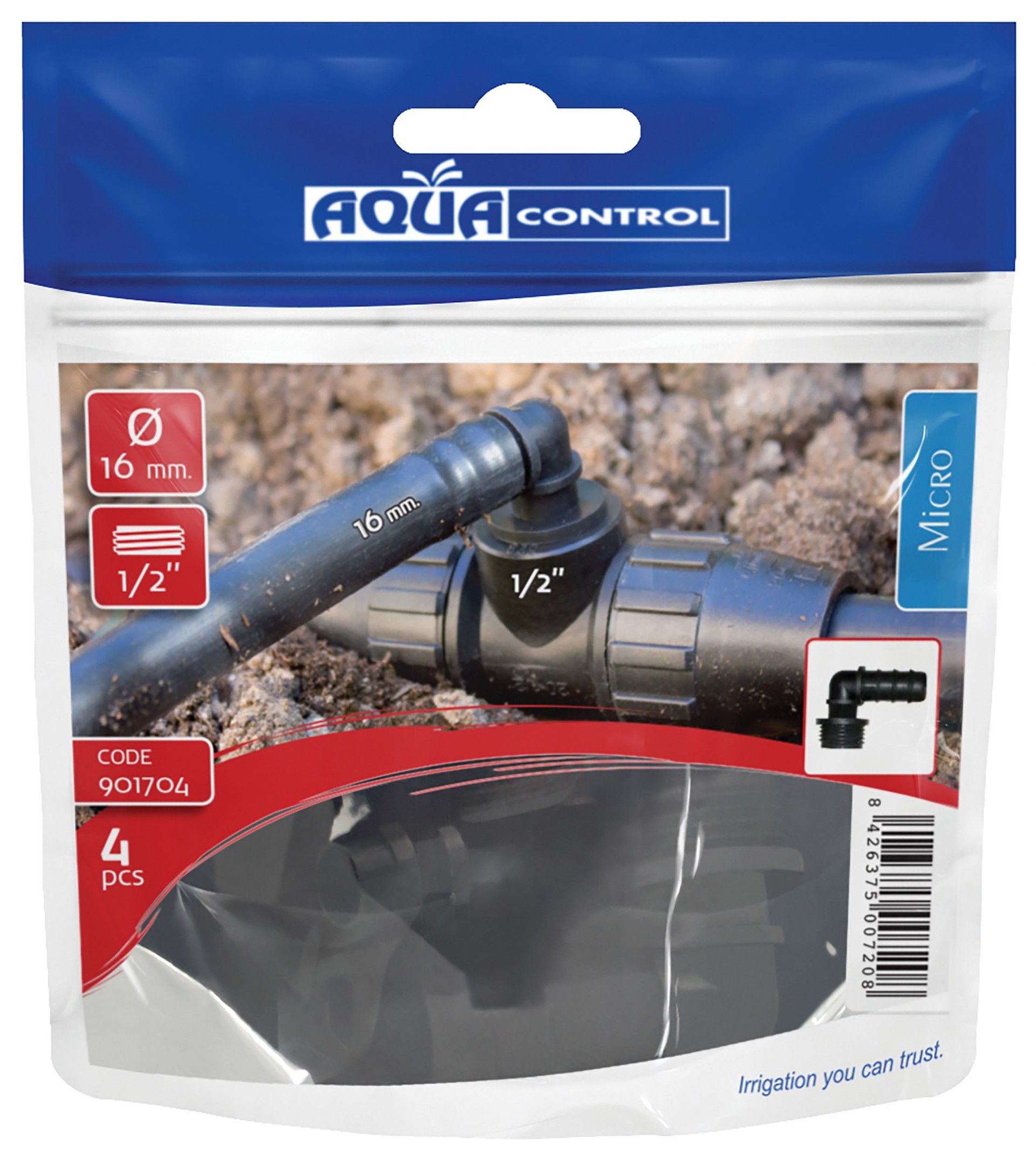 Curva Mista 16mm 1/2" 4un