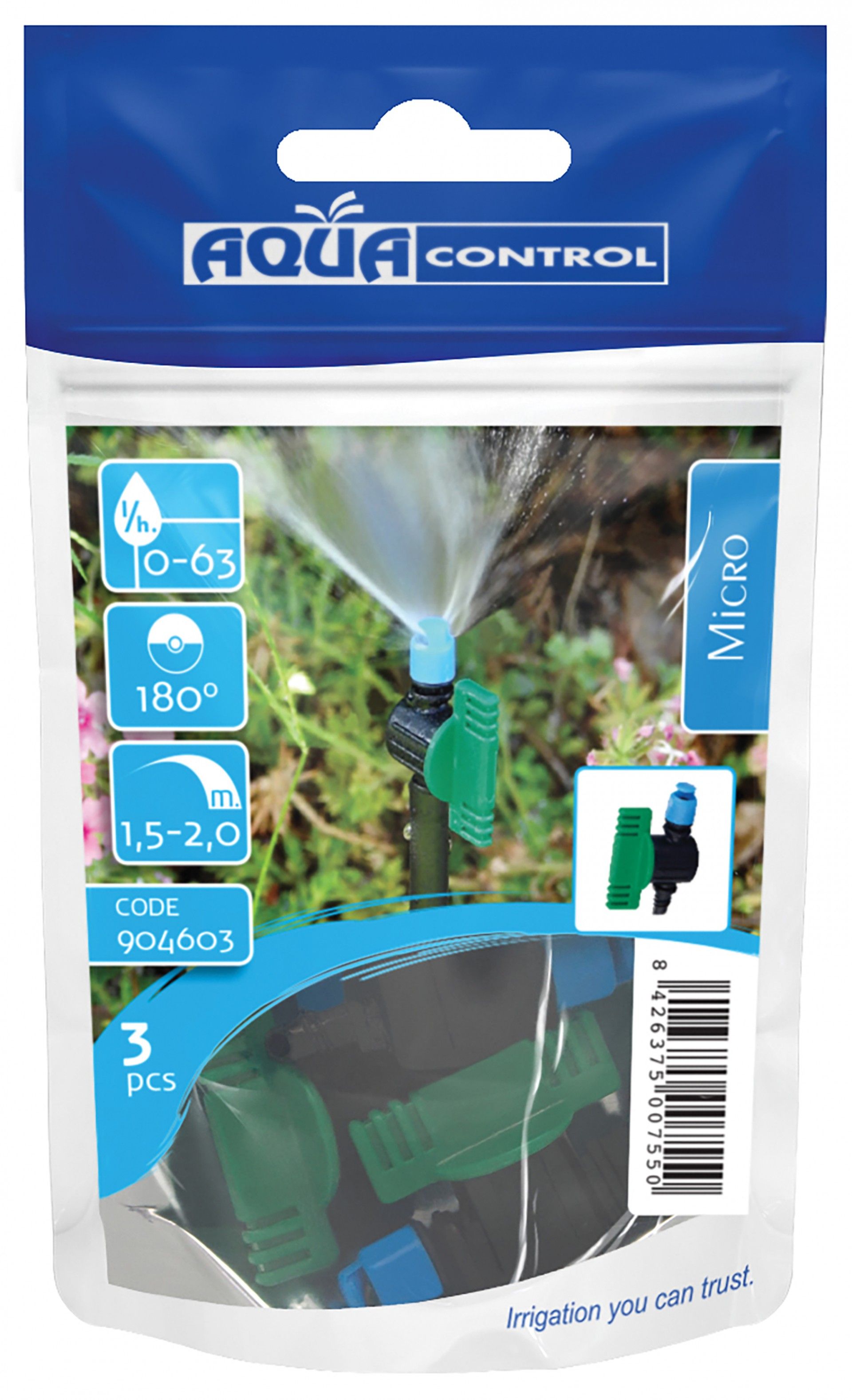 Microaspersor Vari Jet 180º 3un