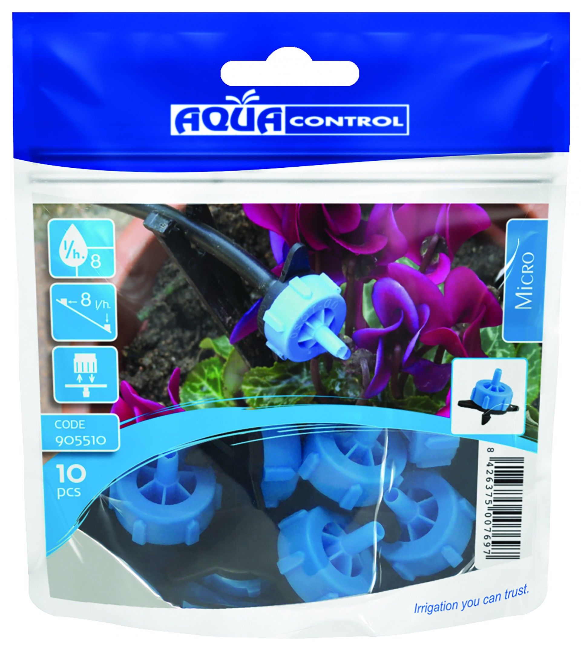 Gotejador 8 L/H 10un