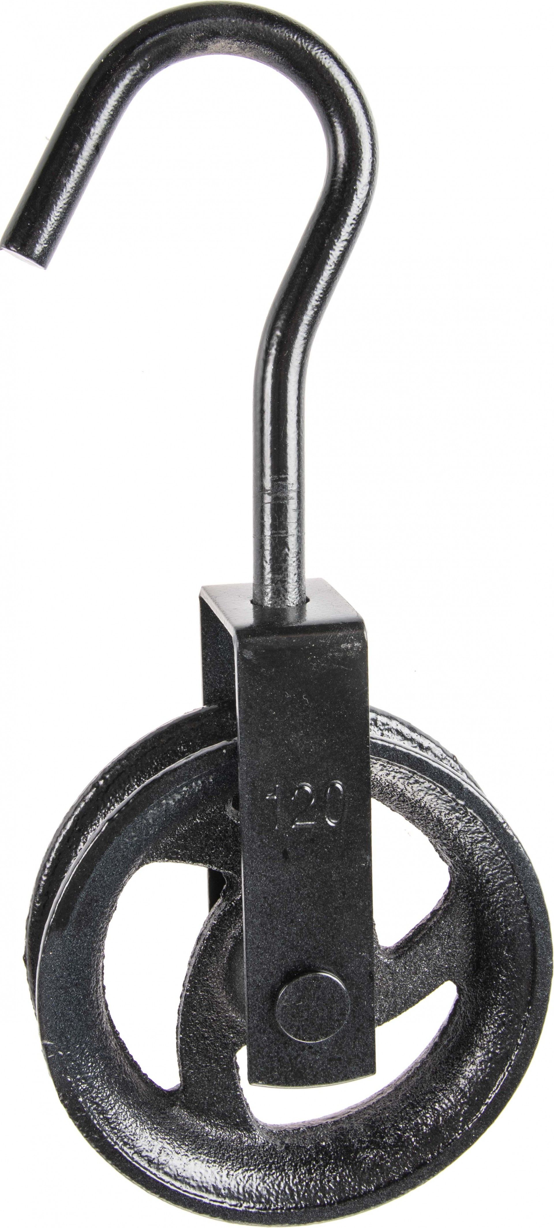 Roldana Gancho Aluminio 120mm