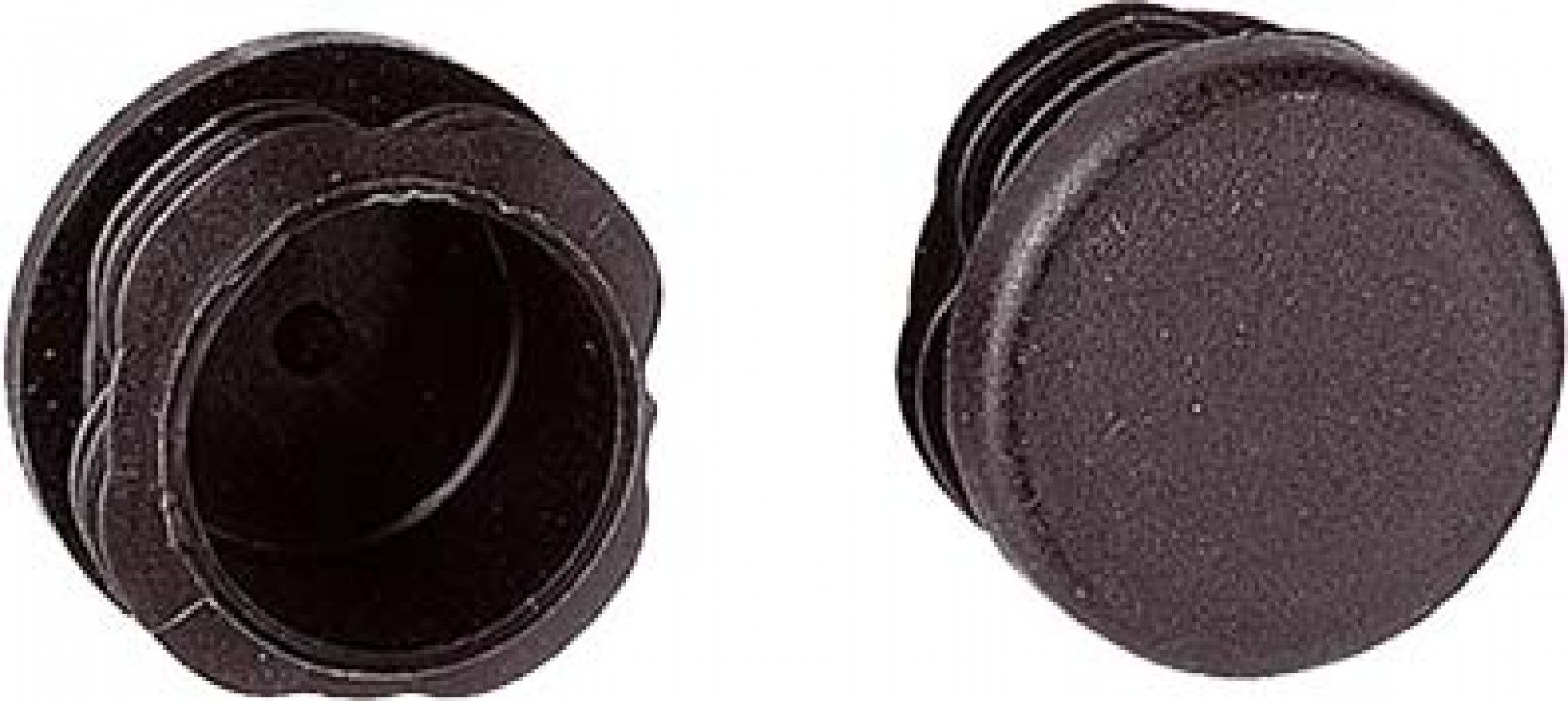 4 Ponteiras De Embutir Preto 16mm