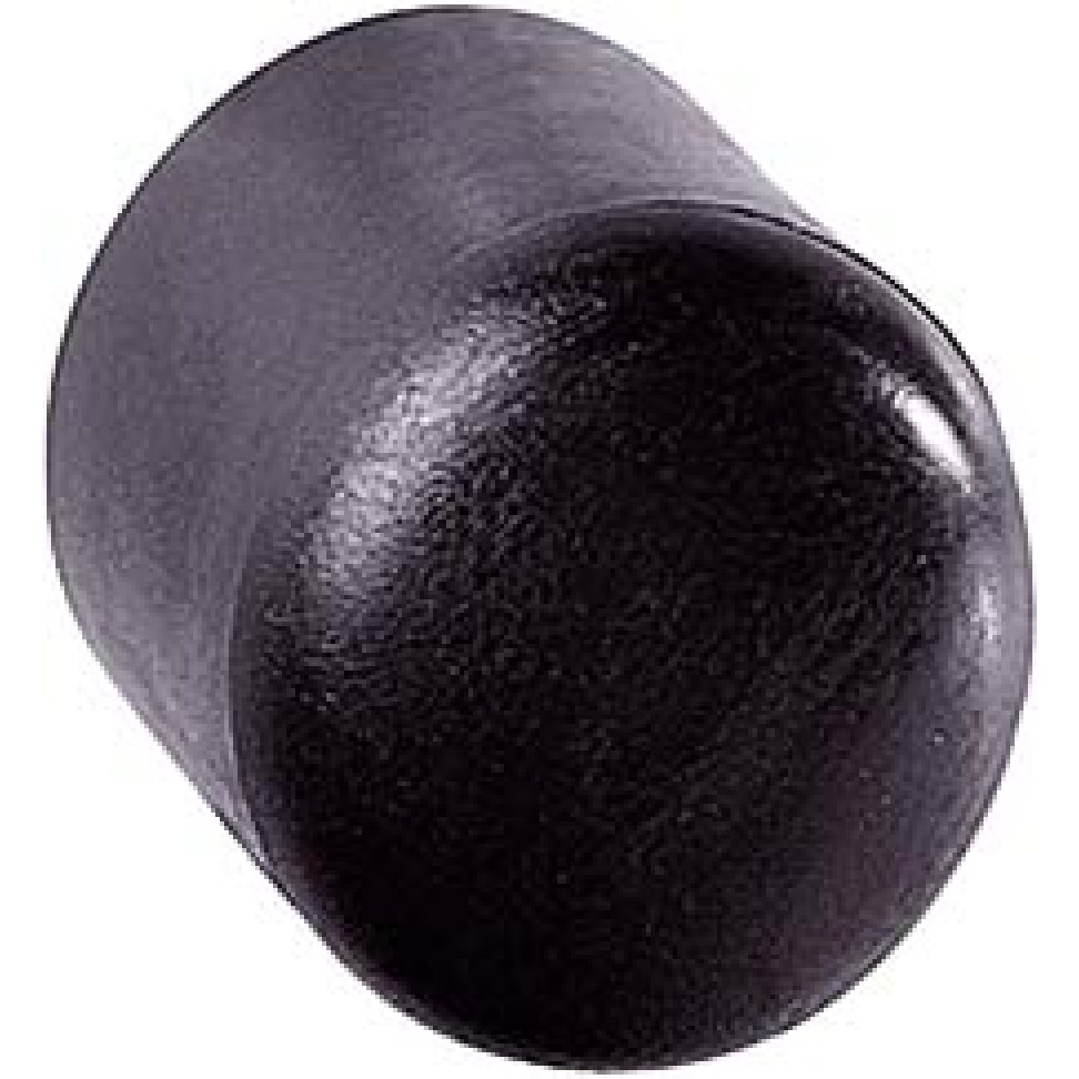 4 Tacos P/P� De M�vel Pl�stico Preto