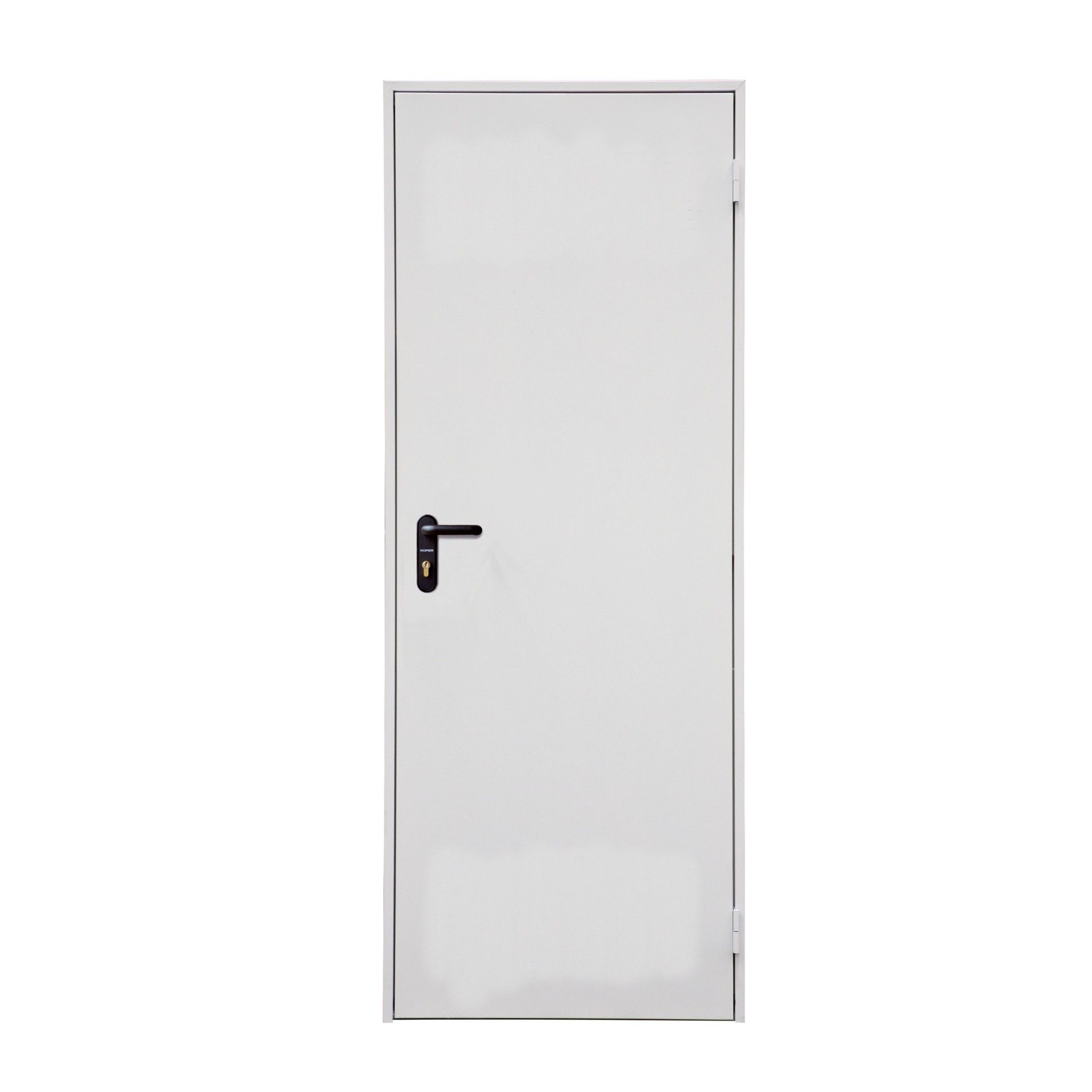 Porta Metálica Branca Esquerda 80x210cm