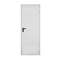 Porta Metálica Branca Esquerda 80x210cm Porta Metálica Branca Esquerda 80x210cm