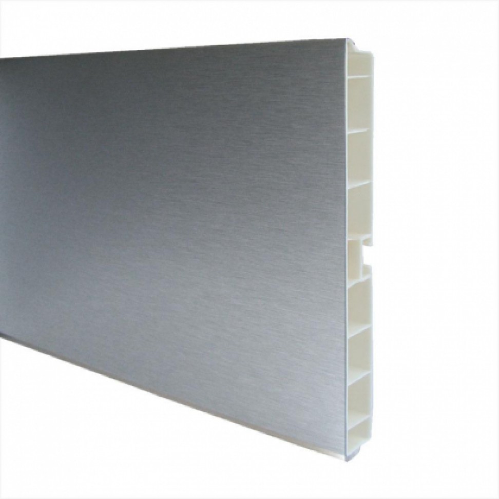 Rodap� Pvc Alum�nio Liso 400x15cm