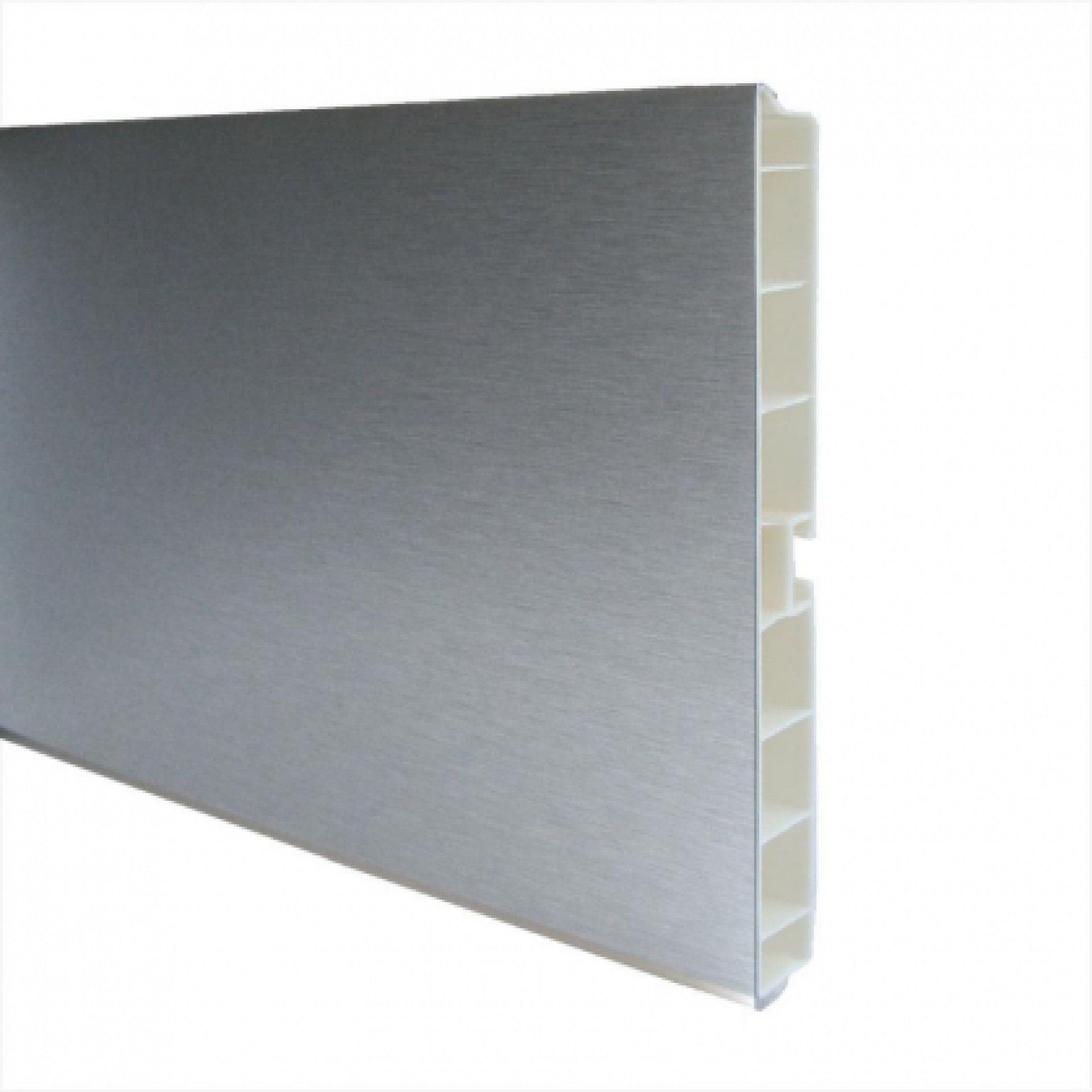 Rodapé Pvc Alumínio Liso 400x15cm