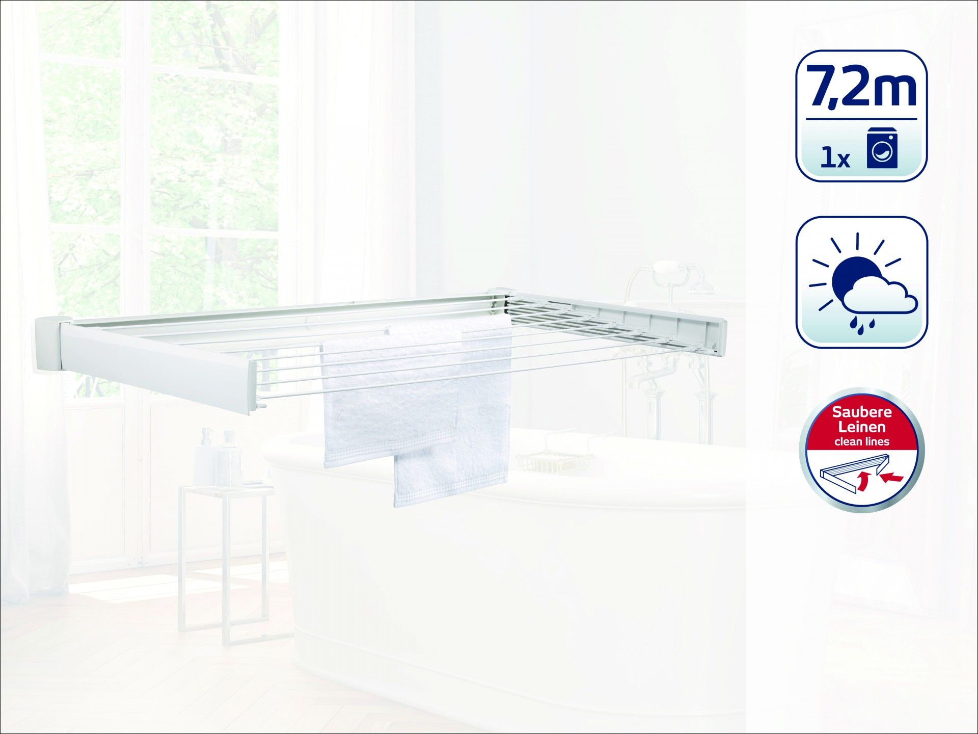 Estendal de Parede 7,2m