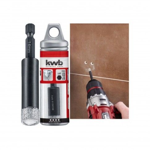 Broca Diamante Hex 8mm Porcel Broca Diamante Hex 8mm Porcel