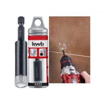 Broca Diamante Hex 8mm Porcel Broca Diamante Hex 8mm Porcel