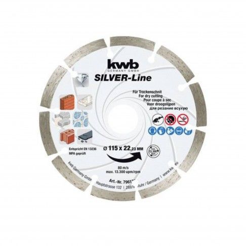 Disco Diamante D.115 X 22,23mm Kwb Disco Diamante D.115 X 22,23mm Kwb