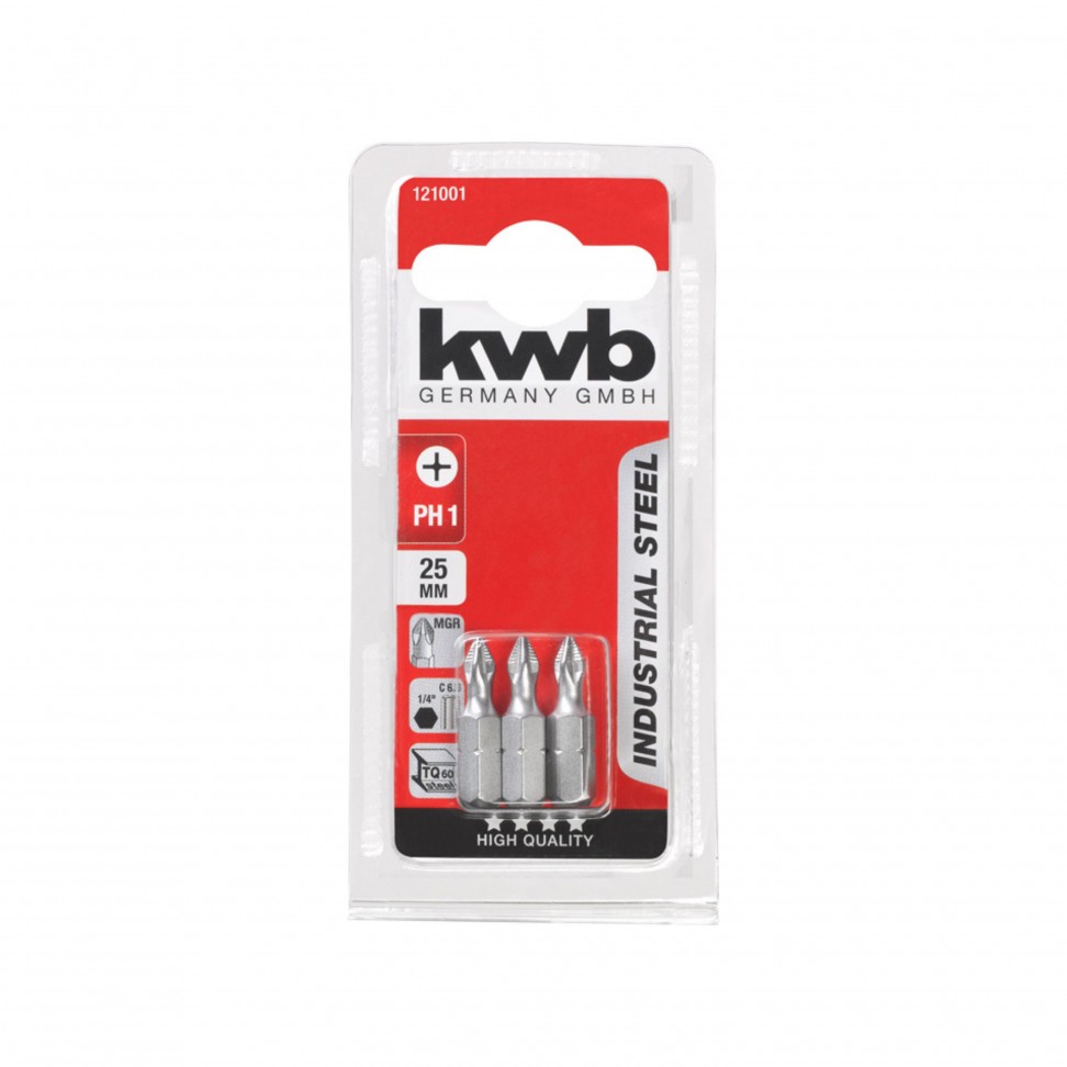 Conjunto 3 Bits 25mm Ph1 Kwb