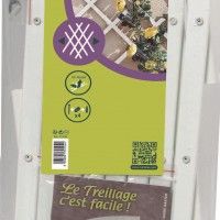 Grade Pvc Ext 0,5x1,5m Branco Grade Pvc Ext 0,5x1,5m Branco
