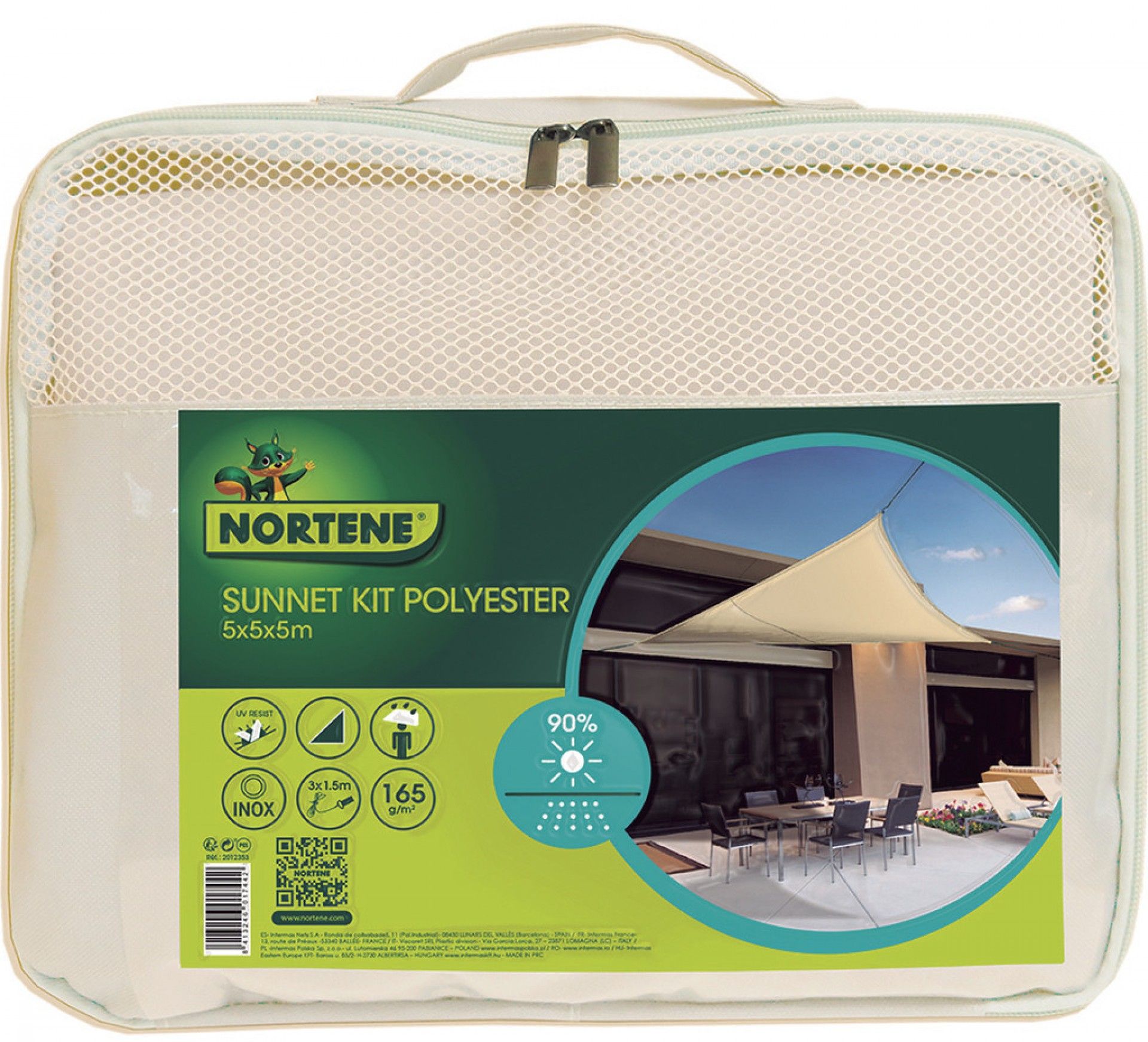 Cobertura Triangular Sunnet 5x5x5m Beje