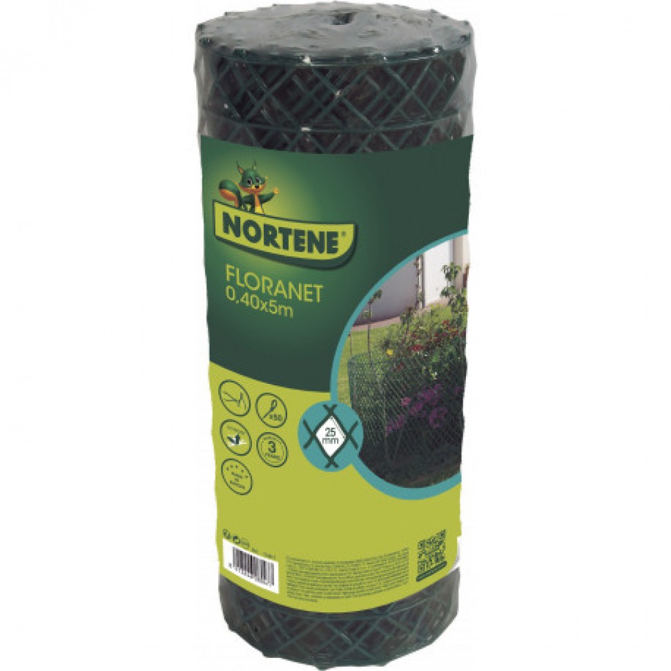 Rede Pl�stica Floranet 0,4x5m Verde
