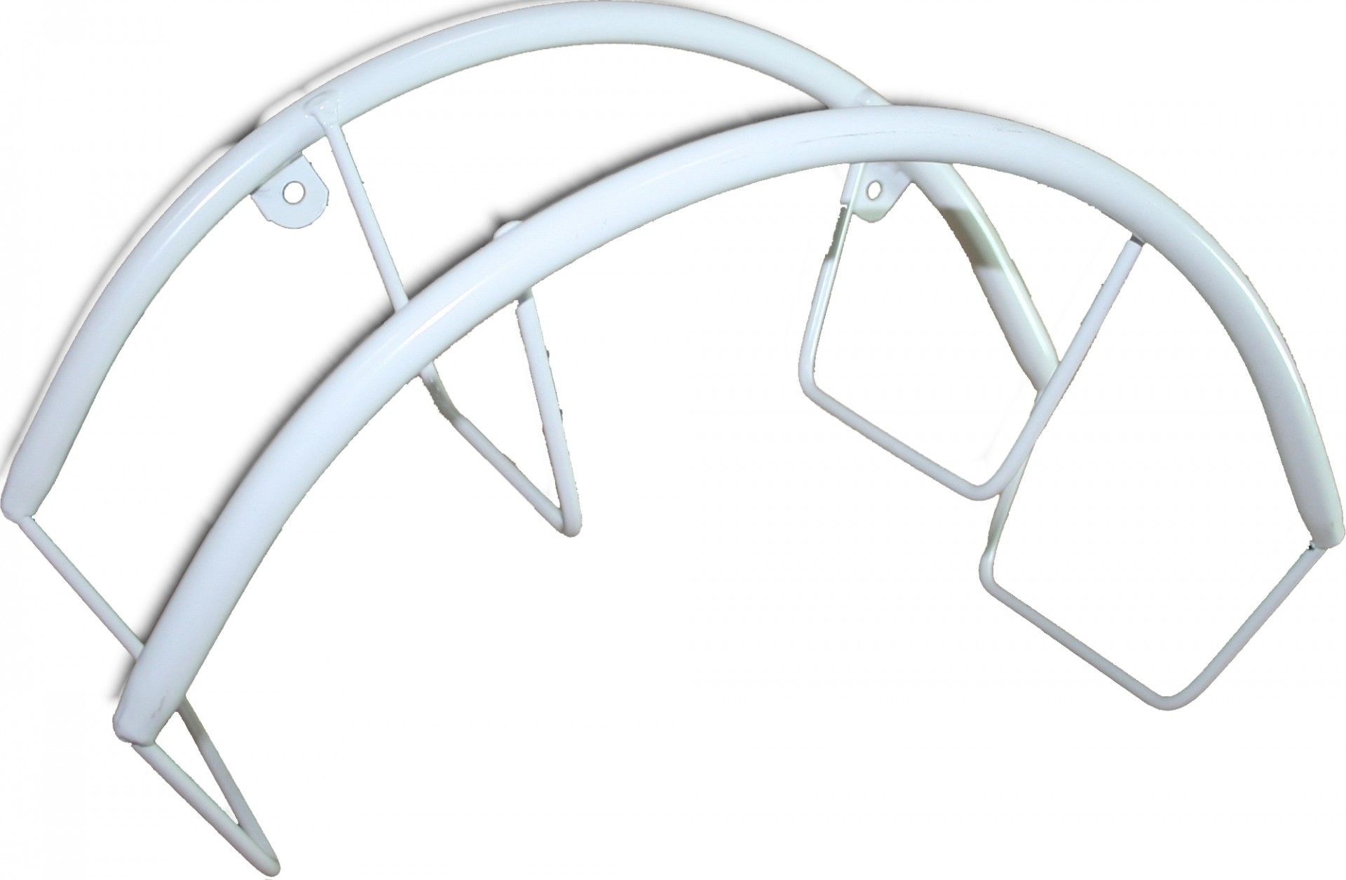 Suporte Mangueira em Metal Branco