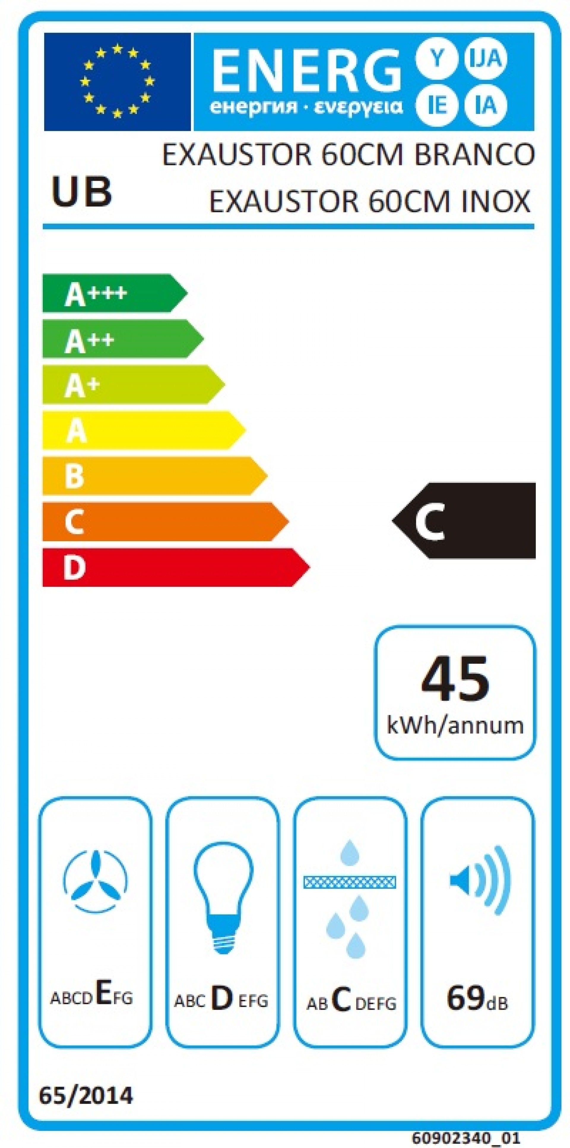 Exaustor 60cm Branco