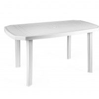 Mesa Oval Viana 134x84cm Branca Mesa Oval Viana 134x84cm Branca