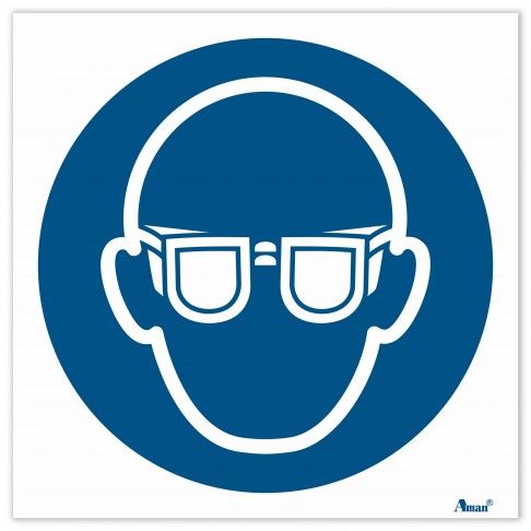 Sinalética Autocolante "Uso Obrigatório de Proteção Ocular" Sinalética Autocolante "Uso Obrigatório de Proteção Ocular"