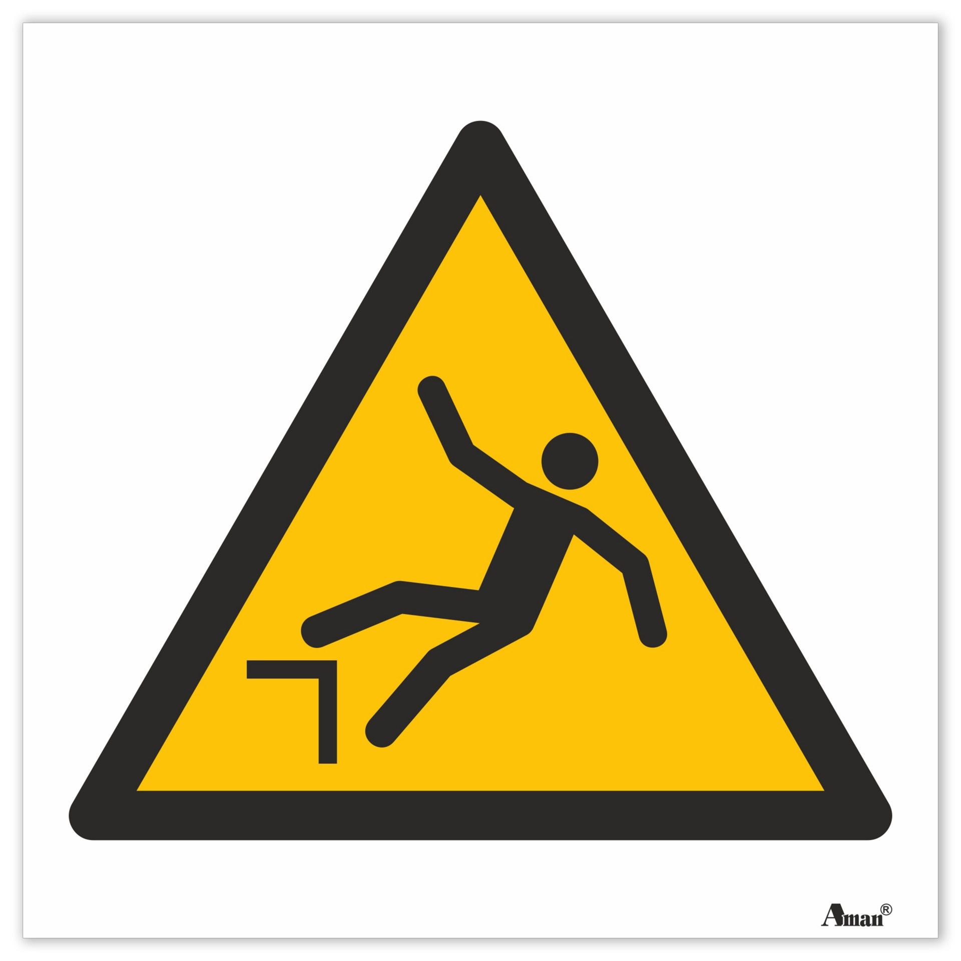 Sinalética Autocolante "Risco de Queda"