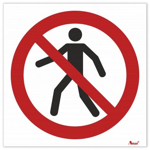 Sinalética Autocolante "Passagem Proibida" Sinalética Autocolante "Passagem Proibida"