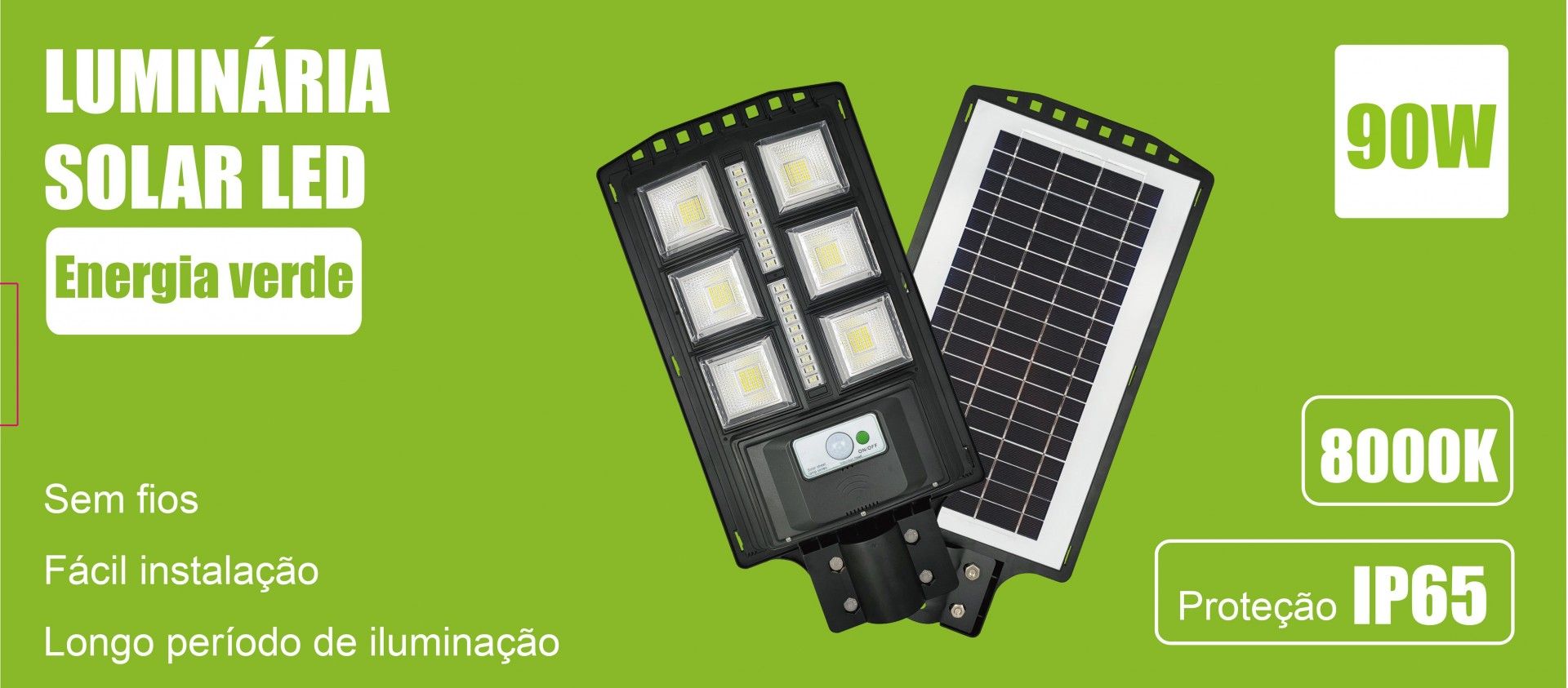 Luminária Solar Rad100/20% 90w
