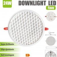 Downlight Led Favo 22.5cm 24w 2400lm Downlight Led Favo 22.5cm 24w 2400lm