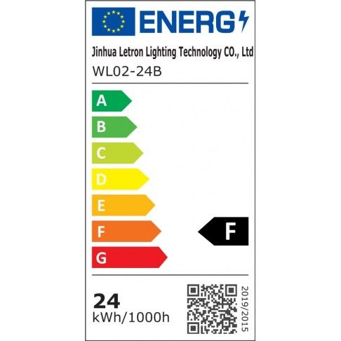 Aplique Parede Led Pp Listas 24w Preto Aplique Parede Led Pp Listas 24w Preto