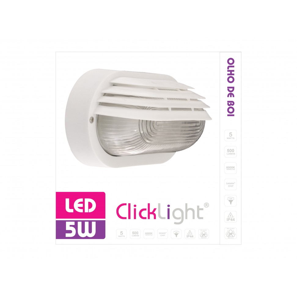 Olho Boi Led Oval C/Pal 1xe27 C/L�mpada