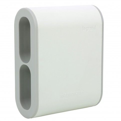 Ficha 4x2p 6a Lateral Branco/Cinza Ficha 4x2p 6a Lateral Branco/Cinza