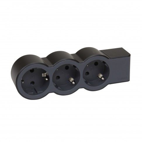 Bloco Tomadas 3x2p+T S/Cabo Preto Bloco Tomadas 3x2p+T S/Cabo Preto
