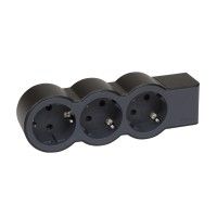 Bloco Tomadas 3x2p+T S/Cabo Preto Bloco Tomadas 3x2p+T S/Cabo Preto