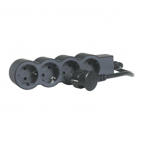 Bloco Tomadas 4x2p+T 1,5mt Preto Bloco Tomadas 4x2p+T 1,5mt Preto