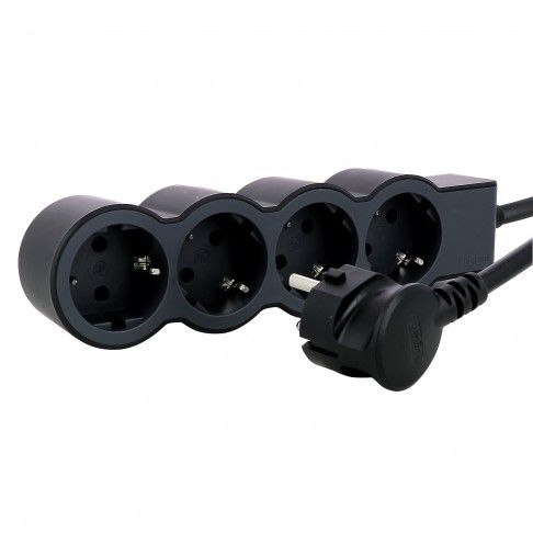 Bloco Tomadas 4x2p+T 1,5mt Preto Bloco Tomadas 4x2p+T 1,5mt Preto