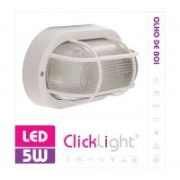 Olho Boi Led Oval C/Rede 1xe27 C/Lâmpada Olho Boi Led Oval C/Rede 1xe27 C/Lâmpada