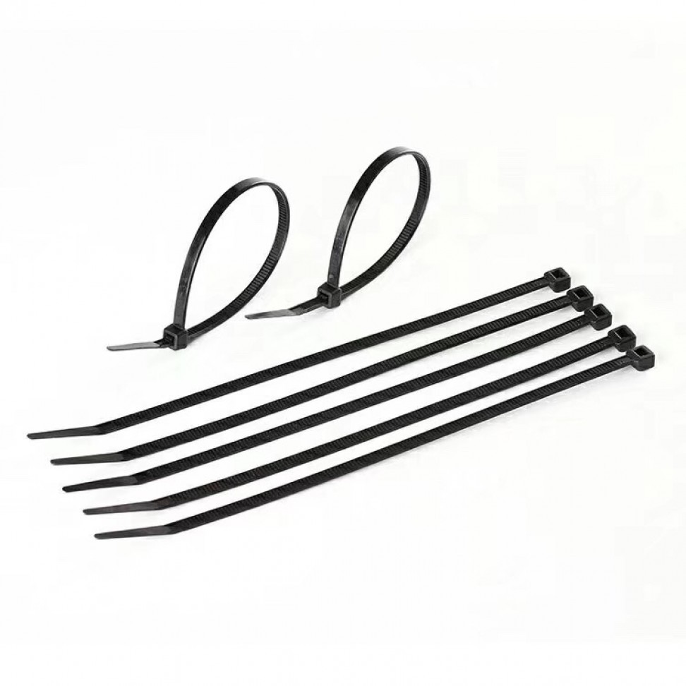 Abra�adeiras Serrilha 150x3,5mm Pretas 50un