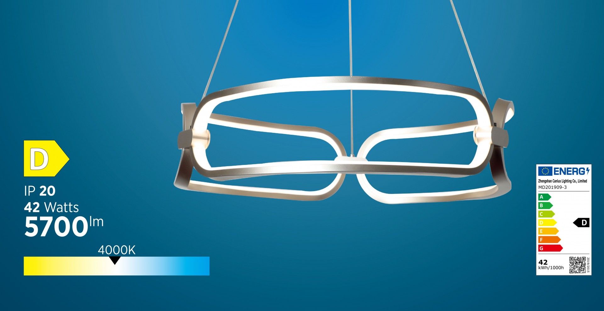 SUSPENSÃO LED RED DUPLA