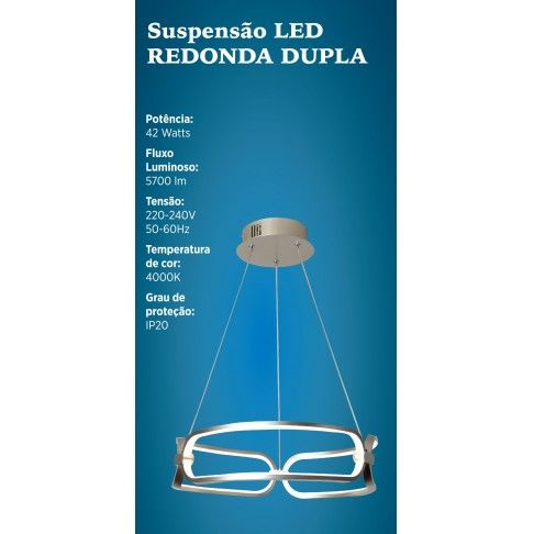 SUSPENSÃO LED RED DUPLA SUSPENSÃO LED RED DUPLA
